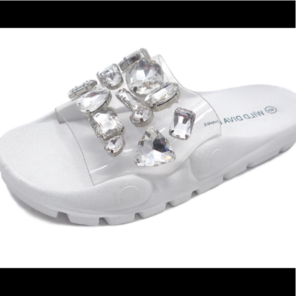 Clear Rhinestone Slides - Picture 2 of 3